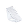 Polar Pak® Sandwedge® Sandwich Wedge Hinged With Flat Lid Small (SM) 6.46X3.23X3.44 IN OPS Clear Triangle 500/Case