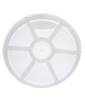 Platter Pleasers Serving Tray Base 16 IN 7 Compartment Plastic Clear Round 12/Case
