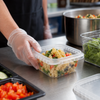 Deli Container Base 8 OZ PP Clear Square Tamper-Evident Tamper-Resistant 900/Case