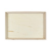 Serving Tray 17.7X11.8X1.6 IN Wood Natural Rectangle Grease Resistant 10 Count/Case