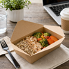 Bio-Plus Earth® #2 Take-Out Box 8.4375X1.875 IN Fiber Kraft Plain Rectangle Leak Resistant 200/Case