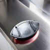Take-Out Container Base & Lid Combo With Flat Lid 76 OZ Plastic Black Football 50/Case