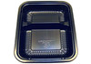 Take-Out Container Base 24 OZ PP Black Oblong 250/Case