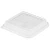 Lid Dome 9X9X2 IN Plastic Clear Square For Container 200/Case