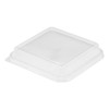 Lid Dome 9X9X2 IN Plastic Clear Square For Container 200/Case