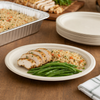 PaperPro® Naturals Serving Tray Base 12.5X9.75 IN Molded Fiber Kraft Oval 500/Case