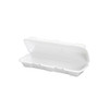 Hoagie & Sub Take-Out Container Hinged XL 12X4X3 IN Polystyrene Foam 200/Case