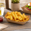 Bagcraft® EcoCraft® Food Tray 1 LB Wax Coated Paper Kraft Grease Resistant 1000/Case