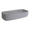 Mozaïk® Serving Tray Base 6.5X17.5X0.88 IN PP White Rectangle 25/Case