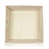 Serving Tray 13X13X3 IN Wood Square Microwave Safe Grease Resistant 10 Count/Case