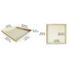 NOAH39 Serving Tray 15.4X15.4X1.6 IN Wood Natural Square Heavy Duty 1 Count/Pack 10 Packs/Case 10 Count/Case