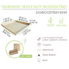 NOAH39 Serving Tray 15.4X15.4X1.6 IN Wood Natural Square Heavy Duty 1 Count/Pack 10 Packs/Case 10 Count/Case