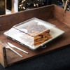 Lid 10.25X10.25 IN PE Clear Square For Container Vented 200/Case