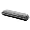 Full Slab Rib Take-Out Container Base & Lid Combo With RPET Lid 48 OZ PP Black Clear 100/Case