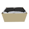 Gourmet-To-Go® Take-Out Container Base Large (LG) 11.25X9X1.75 IN Aluminum Black Gold Oval 150/Case