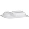 Lid Dome 11.13X8X1.88 IN 2 Compartment PP Clear Rectangle For Container 150/Case