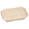 Take-Out Container Hinged 6X9 IN Pulp Fiber 200/Case