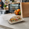 Hoagie & Sub Take-Out Container Base 8X4 IN Pulp Fiber Kraft Rectangle 300/Case