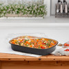 Take-Out Container Base & Lid Combo With Dome Lid Small (SM) 22 OZ Aluminum Plastic Black Gold 100/Case