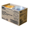 Handi-Max Take-Out Container Base & Lid Combo With Dome Lid 24 OZ Aluminum Plastic Black Gold Clear Round 50/Case