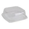 Lid Dome 6X6 IN PET Clear Square For Container 300/Case
