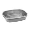 Take-Out Container Base 9.75X7.75X1.75 IN Aluminum Silver Oblong 150/Case