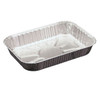 Entree Take-Out Container Base 1.5 LB Foil 125 Count/Pack 8 Packs/Case 1000 Count/Case