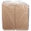 Take-Out Box Hinged With Dome Lid 8X8X3 IN Corrugated Paperboard Kraft Square Fluted 100/Case