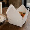 Bio-Pak® Take-Out Box 9.75X9.75X4.5 IN Paper White Square 100/Case