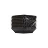 Tiny Temptations Serving Tray 2.5X2.5 IN Plastic Black Square 200/Case