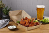 Take-Out Container Hinged With Dome Lid 5.5 IN Kraft Square 200/Case