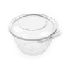 WNA BreakAway Deli Container Hinged With Dome Lid 32 OZ PET Clear Round 150/Case