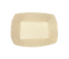 Food Tray 2.5 LB Paper Kraft Rectangle 500/Case