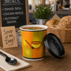 Food Container Base & Lid Combo 32 OZ Paper Streetside Design 1/Case