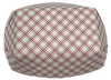 Food Tray 10 LB Paper Red White 250/Case
