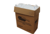 Take-Out Container Base & Lid Combo 38 OZ Plastic Black Clear Rectangle Deep 150/Case