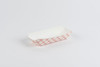 Hot Dog Food Tray 7X3.25X1.5 IN Paper White Red Rectangle 1000/Case