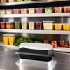 Solo® Creative Carryouts® BoxLine™ Hoagie & Sub Take-Out Container Hinged With Dome Lid 8X4.46X3.15 IN PS Clear 200/Case