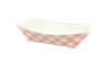 Food Tray 1 LB Paper Red White 1000/Case