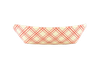 Food Tray 1 LB Paper Red White 1000/Case