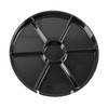 WNA CaterLine® Serving Tray Base 16 IN 6 Compartment PS Black Round 12/Case