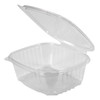 Deli Container Hinged 32 OZ APET Clear 200/Case