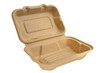 Greenware® Take-Out Container Hinged With Dome Lid 6.5X9.1X3.1 IN Molded Fiber Natural Rectangle 200/Case