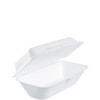 Dart® Hoagie & Sub Take-Out Container Hinged 9.8X5.2X3.3 IN XPS White Insulated Convertible 125 Count/Pack 4 Packs/Case