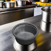Take-Out Container Base 6 OZ Plastic Black Oven Safe Microwave Safe 1356/Case