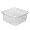 Recycleware® Deli Container Base 6.1X6.1X2.6 IN 4 Compartment RPET Clear Square 300/Case