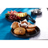 Serving Tray Base & Lid Combo With Dome Lid 12X4.13 IN PET Black Clear Round 25/Case