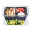 Fresh 'n Clear® GoCube® Deli Container Base 24 OZ PET Clear Square 300/Case