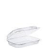 Dart® StayLock® Take-Out Container Hinged With Dome Lid 9.375X6.8X2.6 IN OPS Clear Oblong Bar Lock 125 Count/Pack 2 Packs/Case