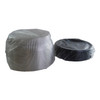 Serving Tray Base & Lid Combo With Dome Lid 16X4.13 IN PET Black Clear Round 25/Case